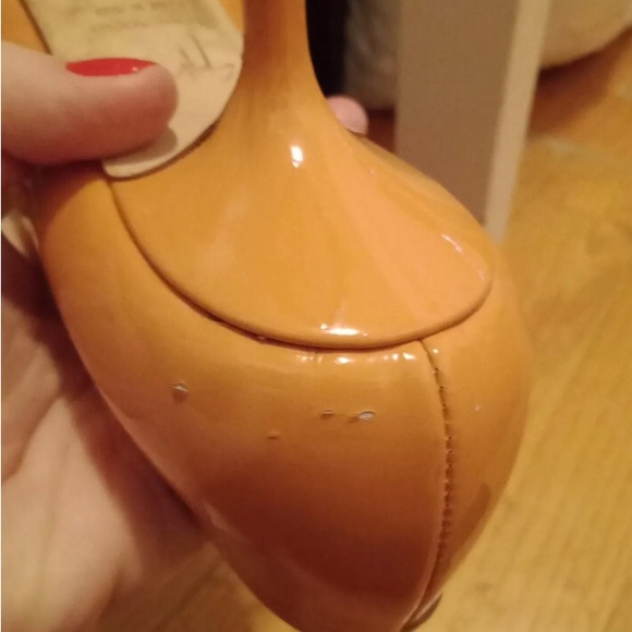 Giuseppe Zanotti Orange Patent leather kitten heels size 7 - Picture 12 of 13